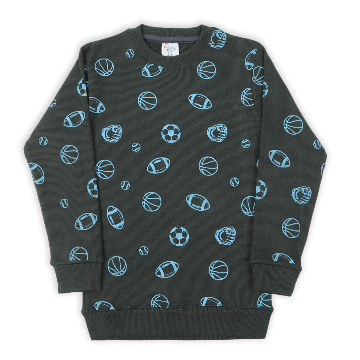 Boys Full Sleeve SweatShirt - Dark Green, Boys Hoodies & Sweat Shirts, Chase Value, Chase Value