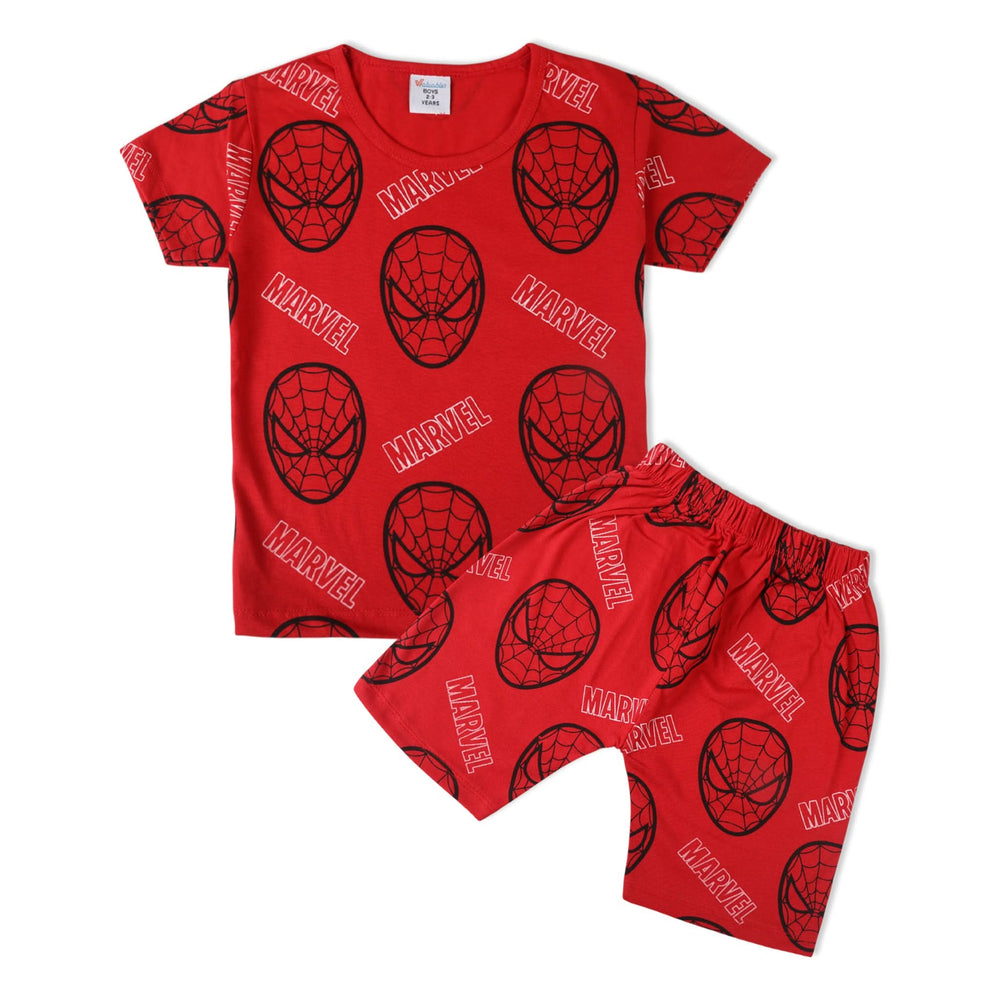 Boys Half Sleeves Suit - Red, Boys Sets & Suits, Chase Value, Chase Value