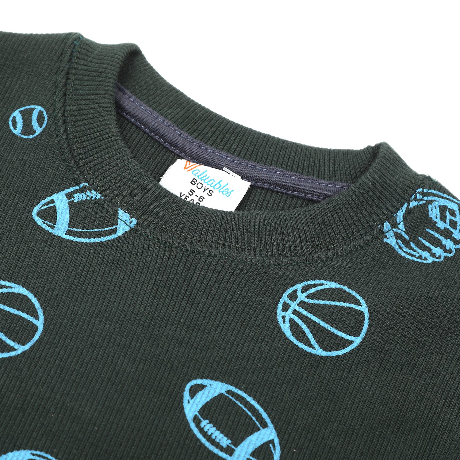 Boys Full Sleeve SweatShirt - Dark Green, Boys Hoodies & Sweat Shirts, Chase Value, Chase Value
