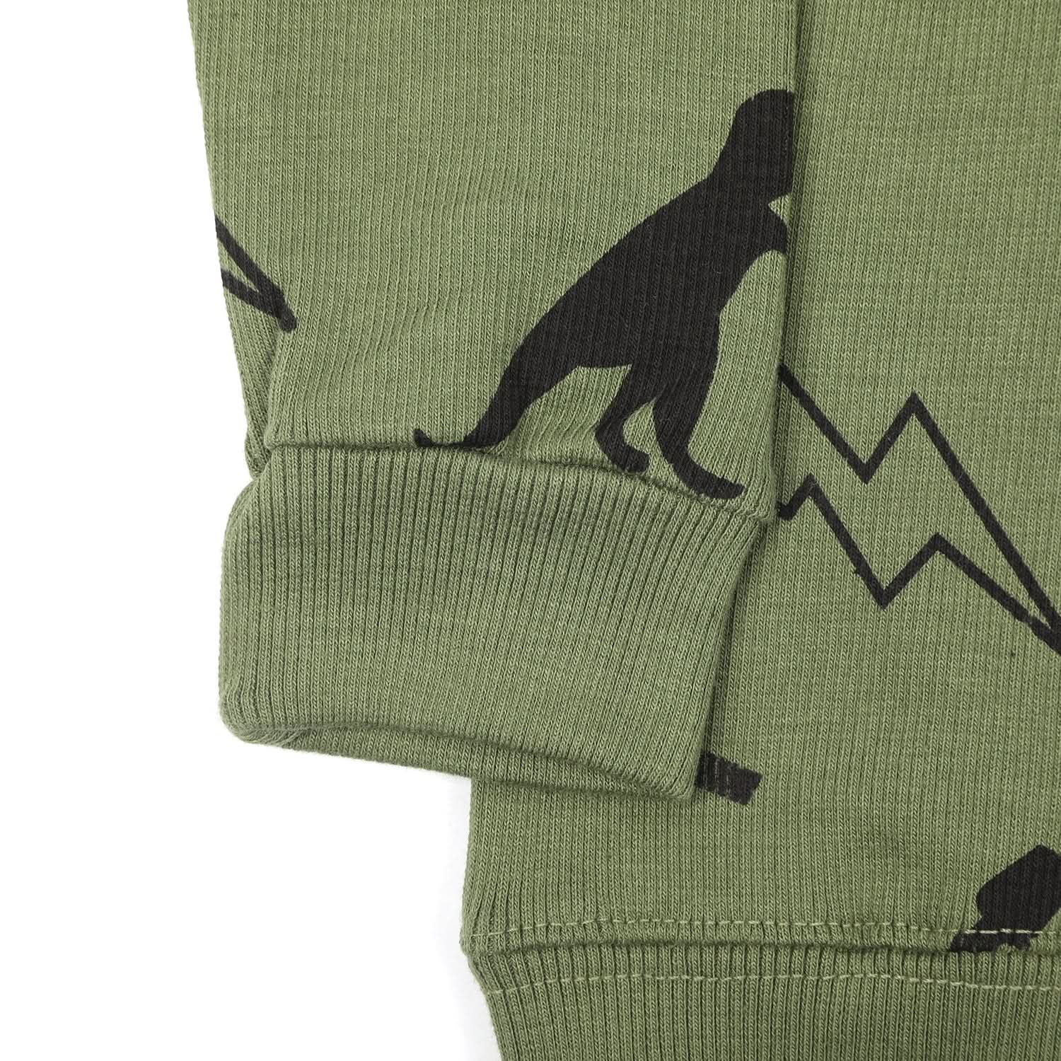 Boys Full Sleeve Sweatshirt - Olive, Boys Hoodies & Sweat Shirts, Chase Value, Chase Value