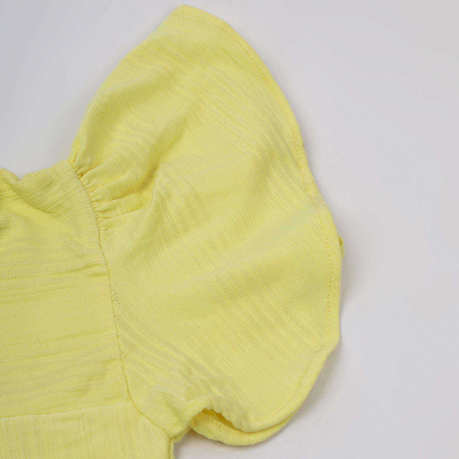 Girls Tight Half Sleeves Suit - Yellow, Girls Suits, Chase Value, Chase Value