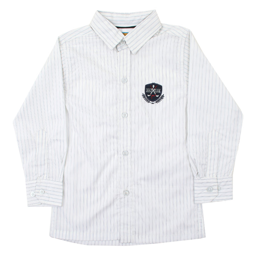 Eminent Boys Full Sleeves Casual Shirt - Off White