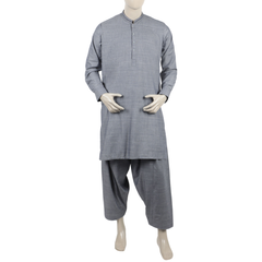 Eminent Men's Kurta Shalwar Suit - Grey