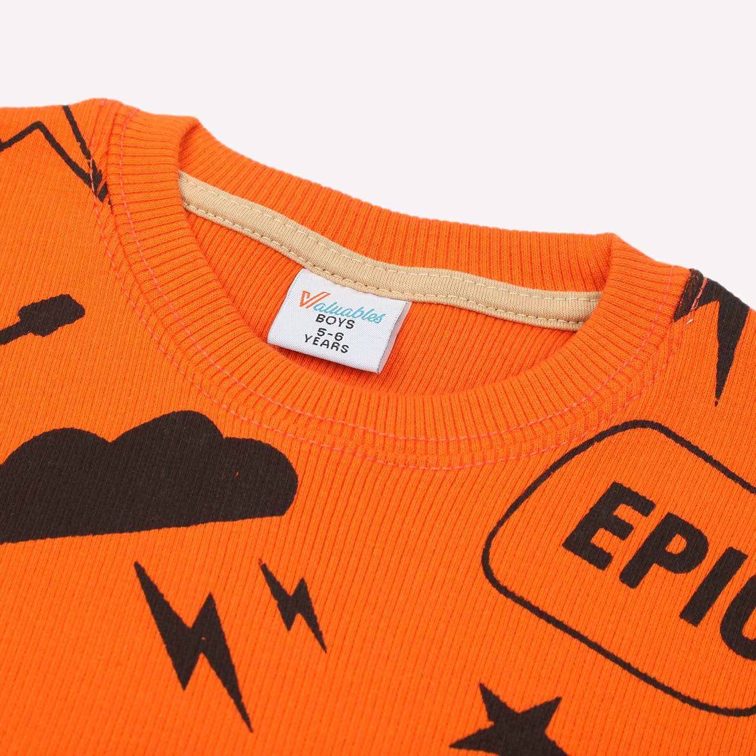 Boys Full Sleeve SweatShirt - Orange, Boys Hoodies & Sweat Shirts, Chase Value, Chase Value