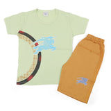 Boys Half Sleeves Short Suit - Light Green, Boys Sets & Suits, Chase Value, Chase Value