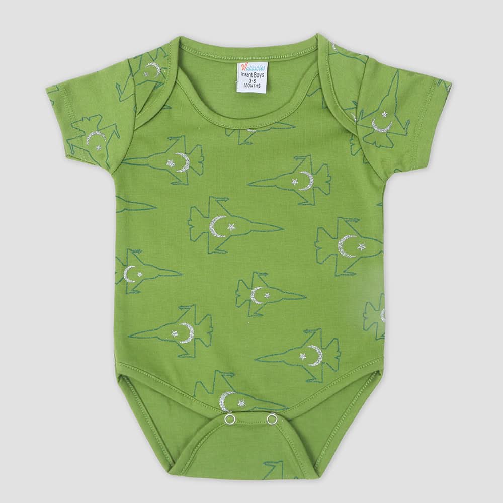 Newborn Boy Independence Romper - Green, Newborn Boys Rompers, Chase Value, Chase Value