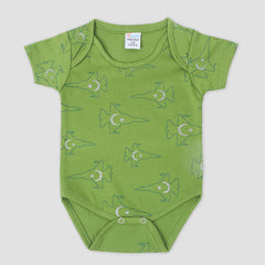 Newborn Boy Independence Romper - Green
