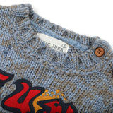 Newborn Girls Full Sleeves Sweater - Blue, Newborn Girls Winterwear, Chase Value, Chase Value