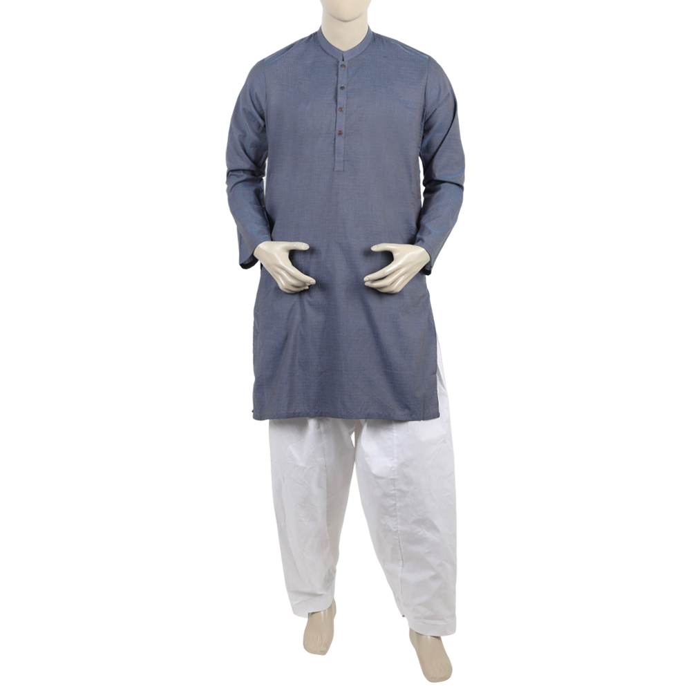 Eminent Men's Plain Kurta - Denim Blue, Men's Kurtas, Eminent, Chase Value