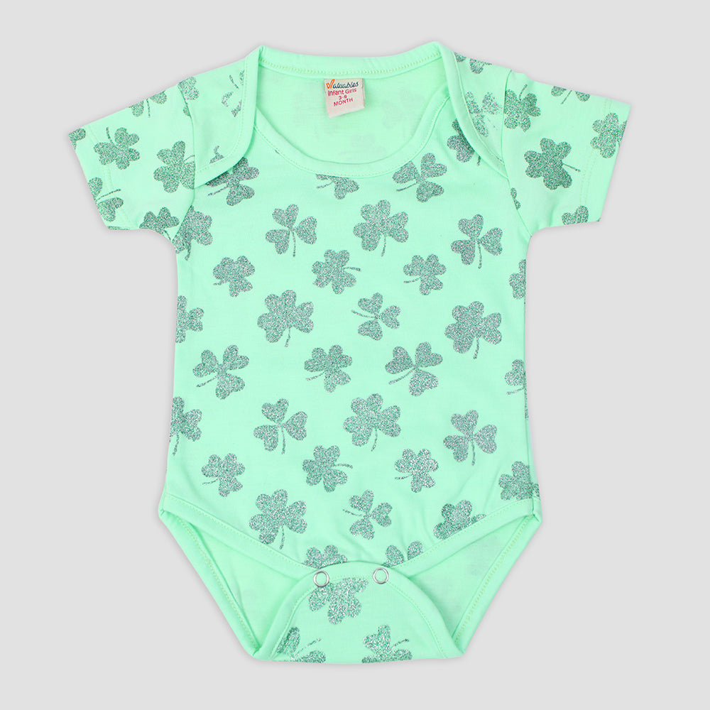 Newborn Girls Independence Romper - Green, Newborn Girls Rompers, Chase Value, Chase Value