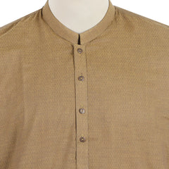 Eminent Men's Plain Kurta - Mehndi