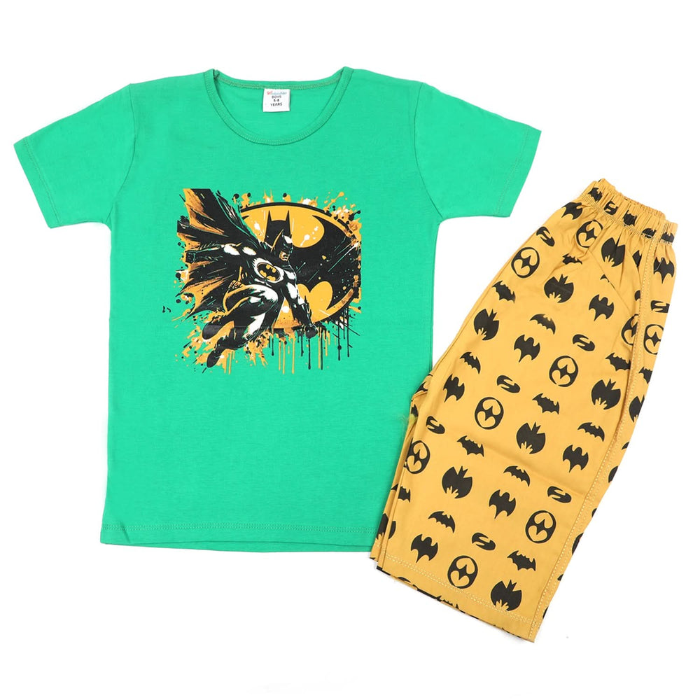 Boys Half Sleeves Short Suit - Green, Boys Sets & Suits, Chase Value, Chase Value