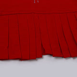Girls Tight Half Sleeves Suit - Red, Girls Suits, Chase Value, Chase Value