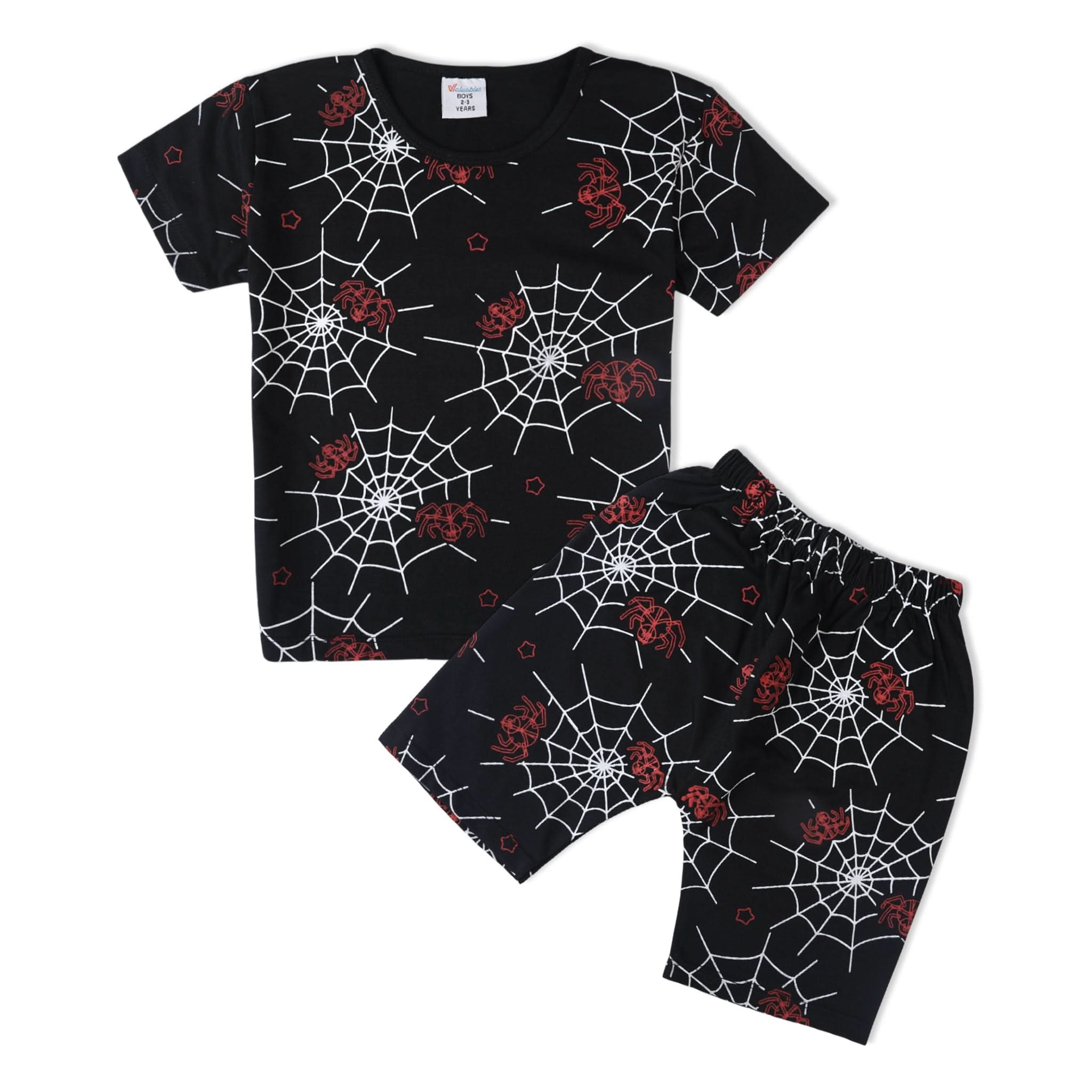 Boys Half Sleeves Suit - Black, Boys Sets & Suits, Chase Value, Chase Value
