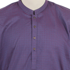 Eminent Men's Plain Kurta - Purple