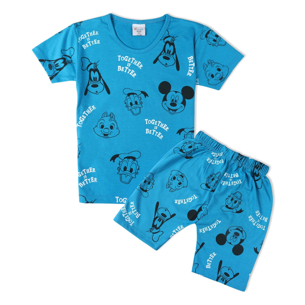 Boys Half Sleeves Suit - Blue, Boys Sets & Suits, Chase Value, Chase Value