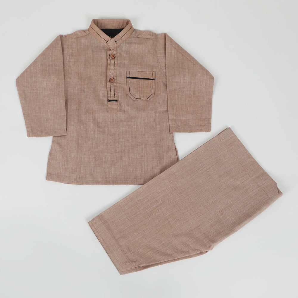 Eminent Newborn Boys Shalwar Suit - Peach, Newborn Boys Shalwar Suits, Eminent, Chase Value