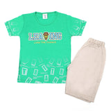 Boys Half Sleeves Short Suit - Green, Boys Sets & Suits, Chase Value, Chase Value