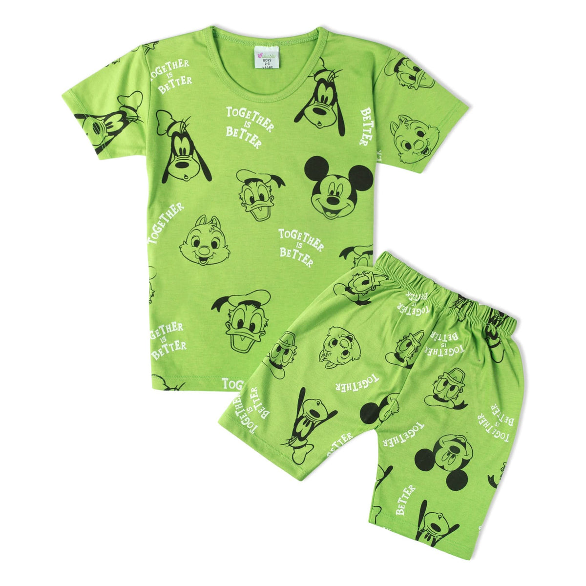 Boys Half Sleeves Suit - Green, Boys Sets & Suits, Chase Value, Chase Value