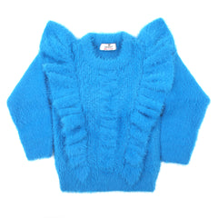 Eminent Girls Full Sleeves Sweater - Royal Blue