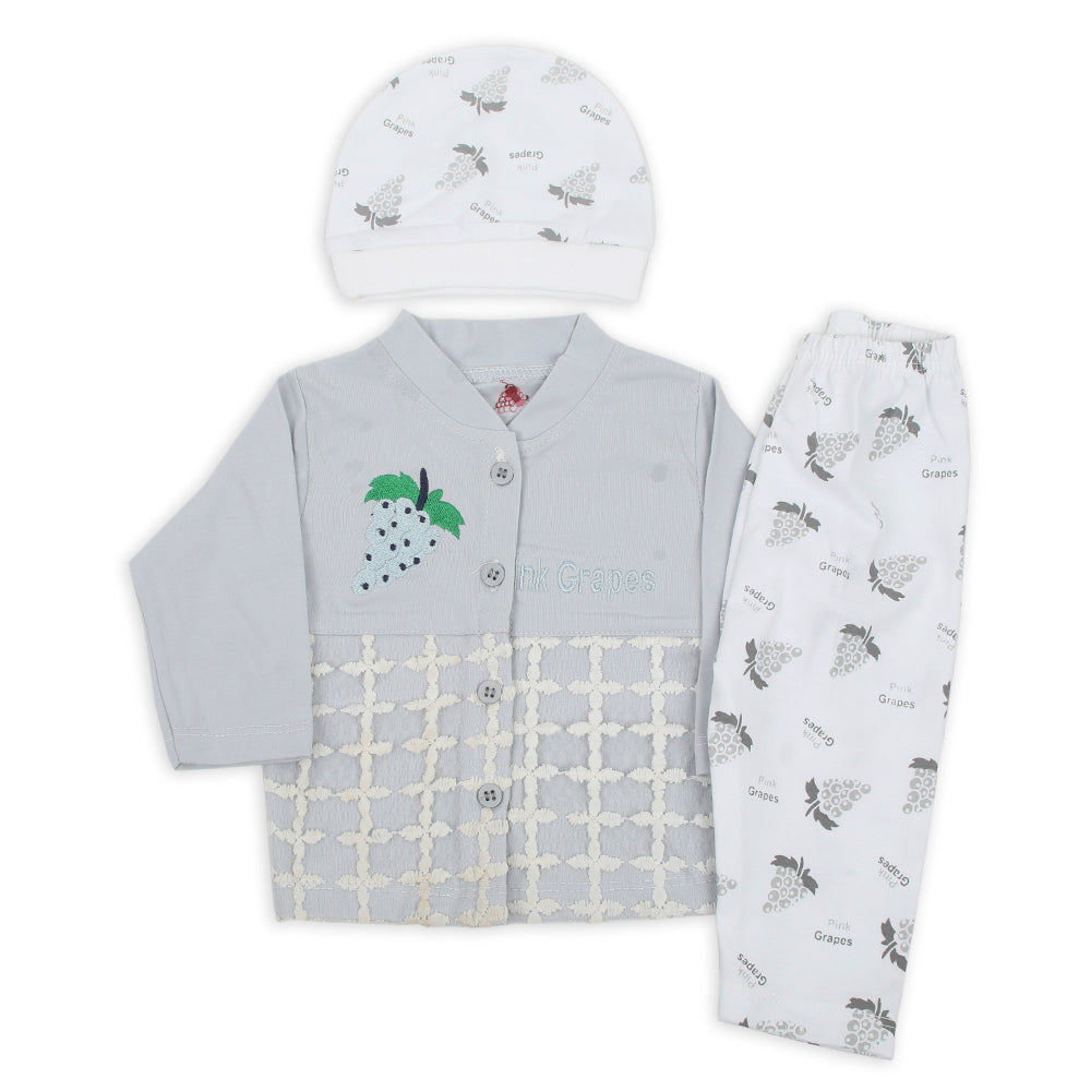 Newborn Girls Full Sleeves Suit - Light Blue, Newborn Girls Sets & Suits, Chase Value, Chase Value