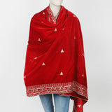 Women's Velvet Shawl - Red, Women Shawls & Scarves, Chase Value, Chase Value