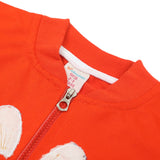 Girls Full Sleeves 3pcs Suit - Orange, Girls Suits, Chase Value, Chase Value