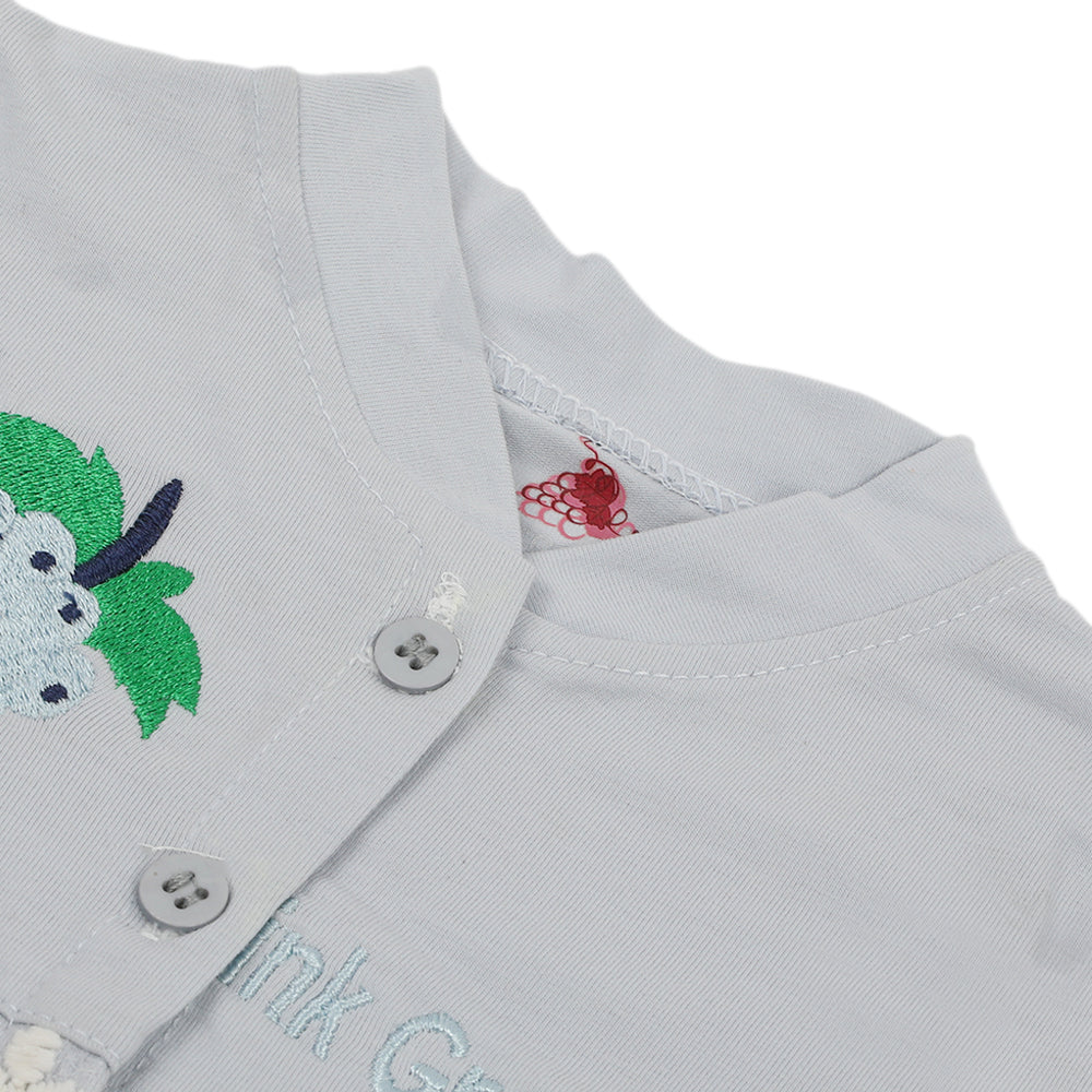 Newborn Girls Full Sleeves Suit - Light Blue, Newborn Girls Sets & Suits, Chase Value, Chase Value