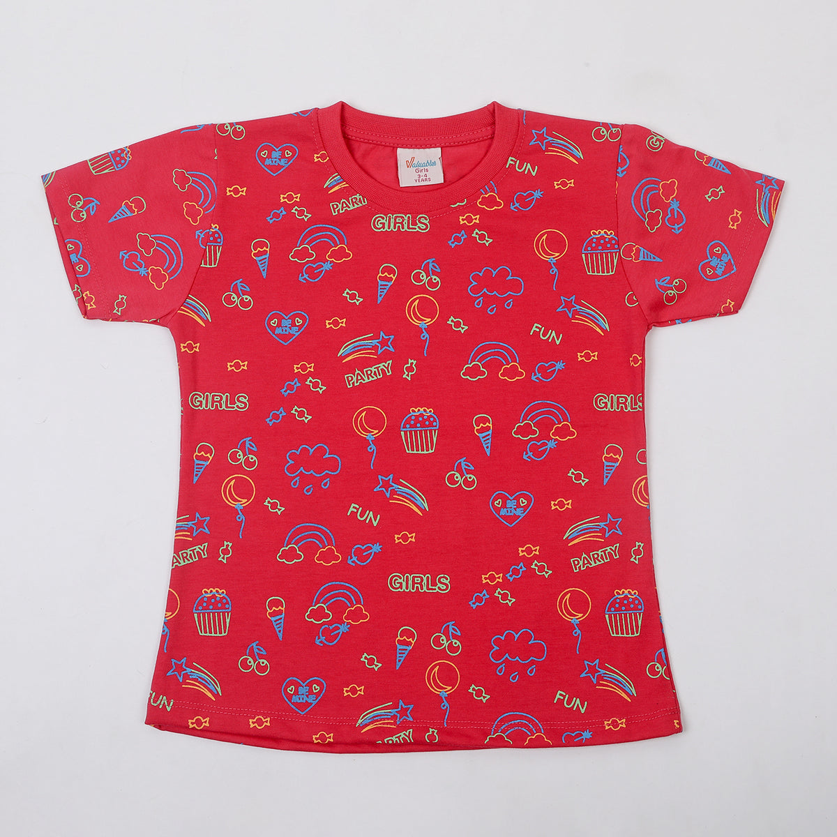 Girls Half Sleeves T-Shirt, Girls T-Shirts, Chase Value, Chase Value