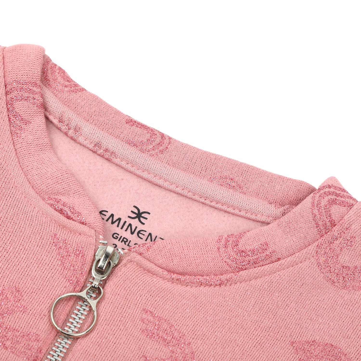 Eminent Girls Full Sleeves Sweat Shirt - Light Pink, Girls Hoodies & Sweat Shirts, Eminent, Chase Value