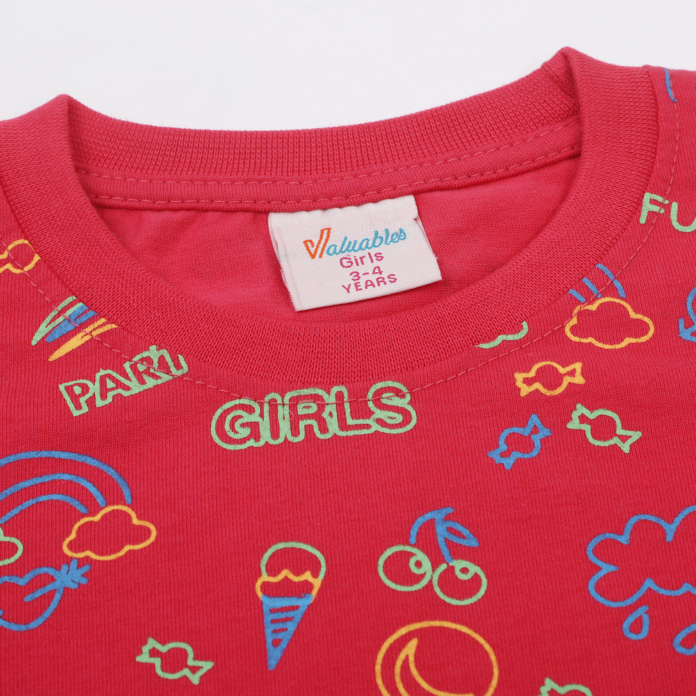 Girls Half Sleeves T-Shirt, Girls T-Shirts, Chase Value, Chase Value