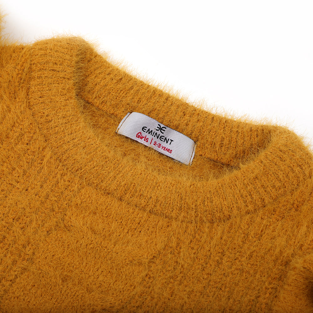 Eminent Girls Full Sleeves Sweater - Mustard, Girls Sweaters, Chase Value, Chase Value