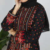 Eminent Women's Printed Khaddar Kurti - Black, Women Ready Kurtis, Eminent, Chase Value