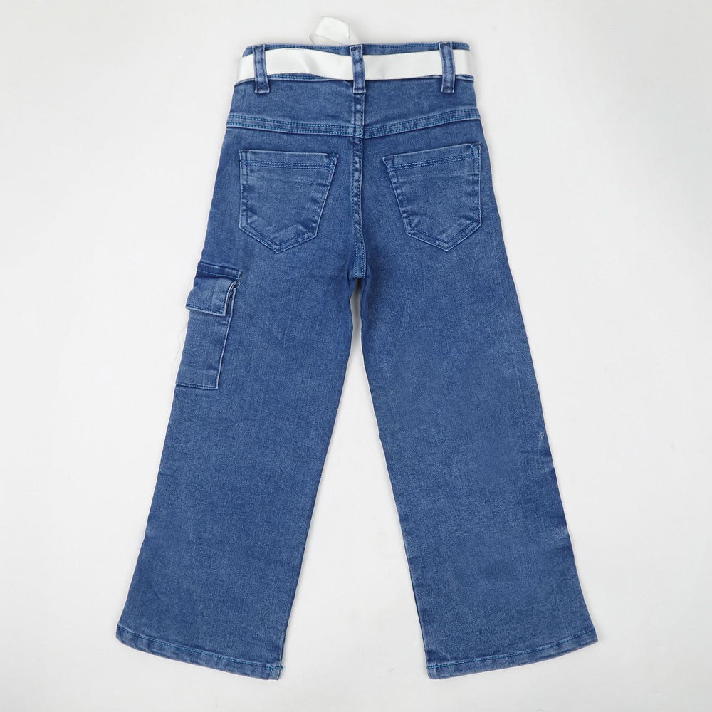 Girls Denim Pant - Blue, Girls Pants & Capri, Chase Value, Chase Value