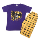 Boys Half Sleeves Short Suit - Purple, Boys Sets & Suits, Chase Value, Chase Value