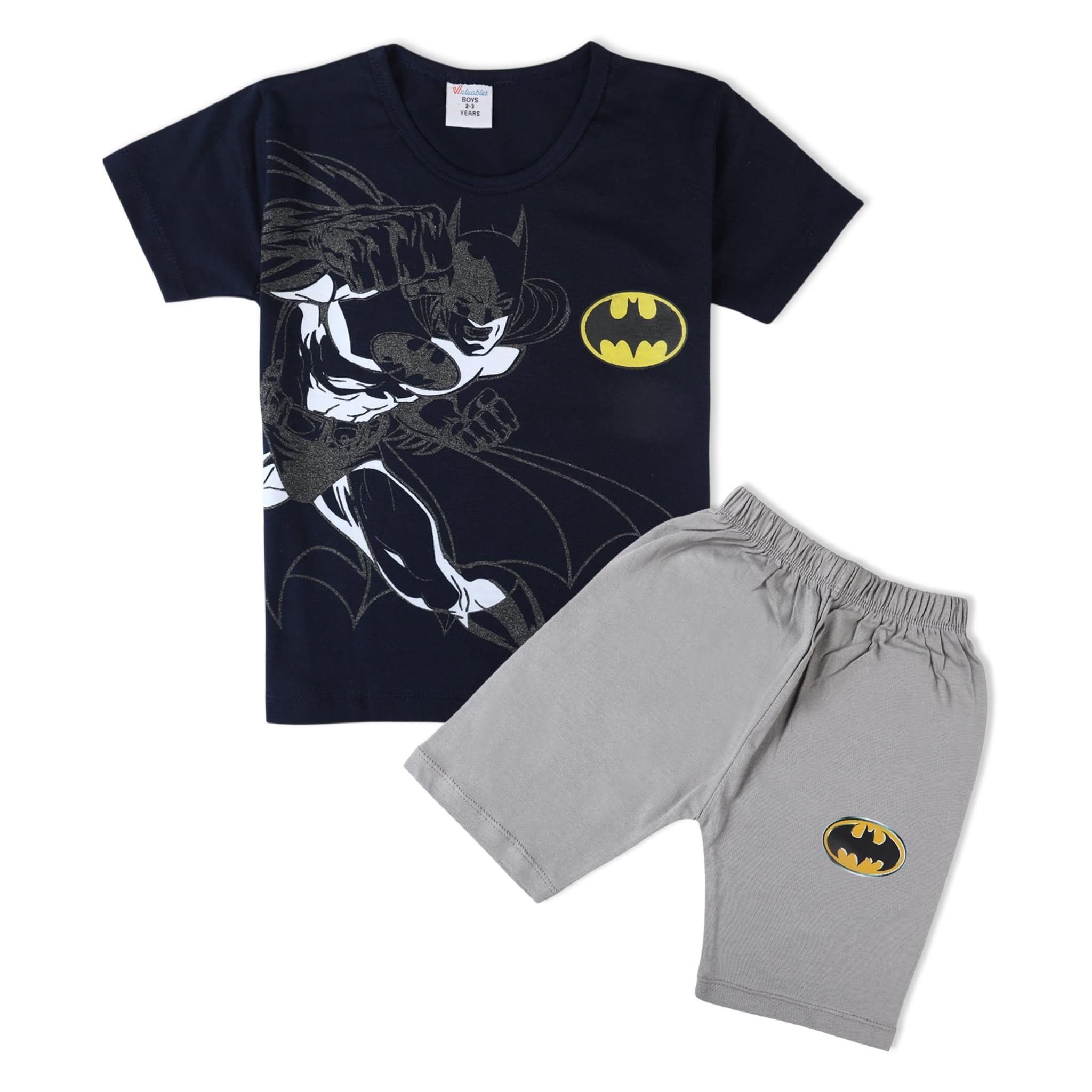 Boys Half Sleeves Suit - Navy Blue, Boys Sets & Suits, Chase Value, Chase Value