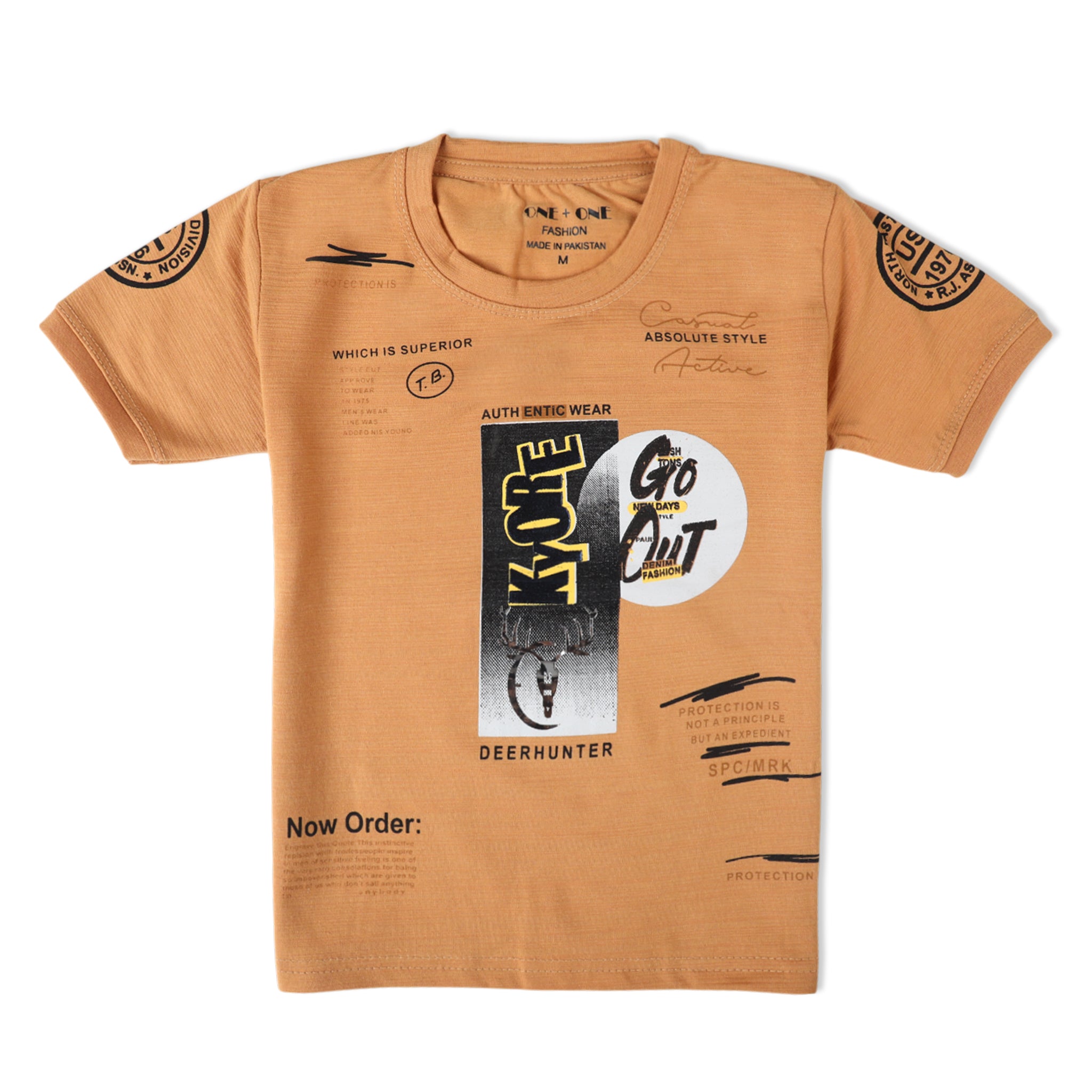 Boys Half Sleeves Suit - Camel, Boys Sets & Suits, Chase Value, Chase Value