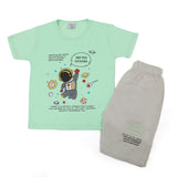 Boys Half Sleeves Short Suit - Light Green, Boys Sets & Suits, Chase Value, Chase Value