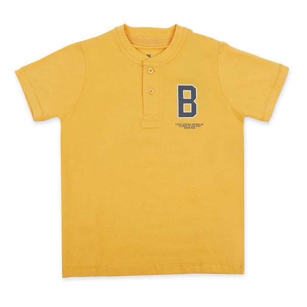 Eminent Boys Half Sleeves T-Shirt - Banana & Yellow