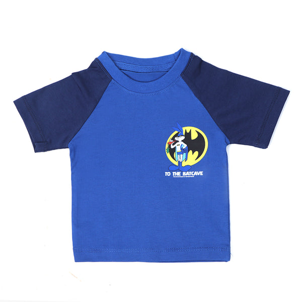 Eminent Newborn Boys Half Sleeves T-Shirt - Blue