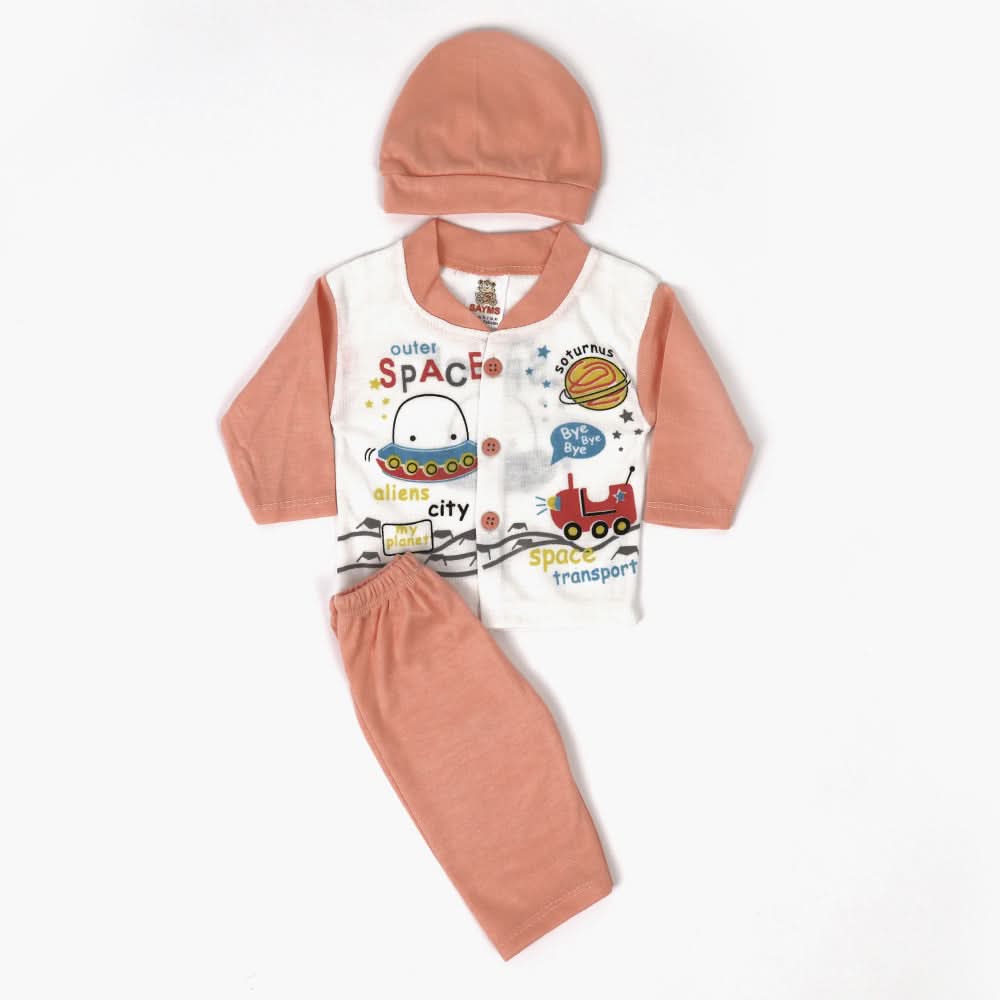 Newborn Boys Suit - Peach, Newborn Boys Sets & Suits, Chase Value, Chase Value