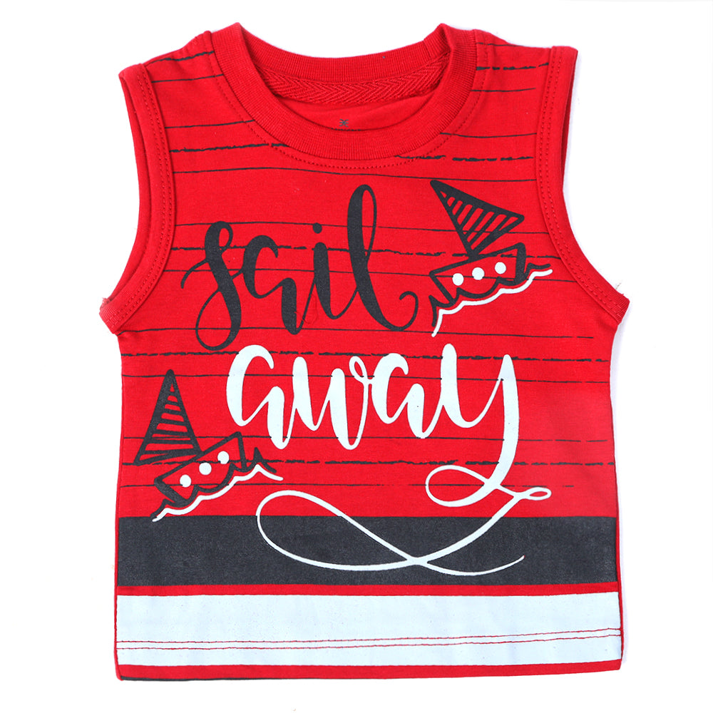 Eminent Newborn Boys Half Sleeves T-Shirt - Samba Red, Newborn Boys Shirts & T-Shirts, Eminent, Chase Value