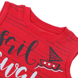 Eminent Newborn Boys Half Sleeves T-Shirt - Samba Red, Newborn Boys Shirts & T-Shirts, Eminent, Chase Value