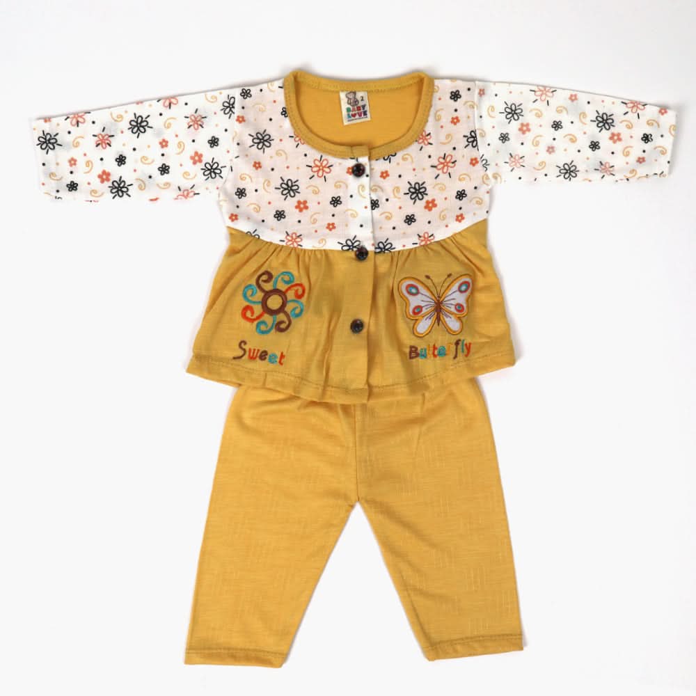 Newborn Girls Suit - Yellow, Newborn Girls Sets & Suits, Chase Value, Chase Value