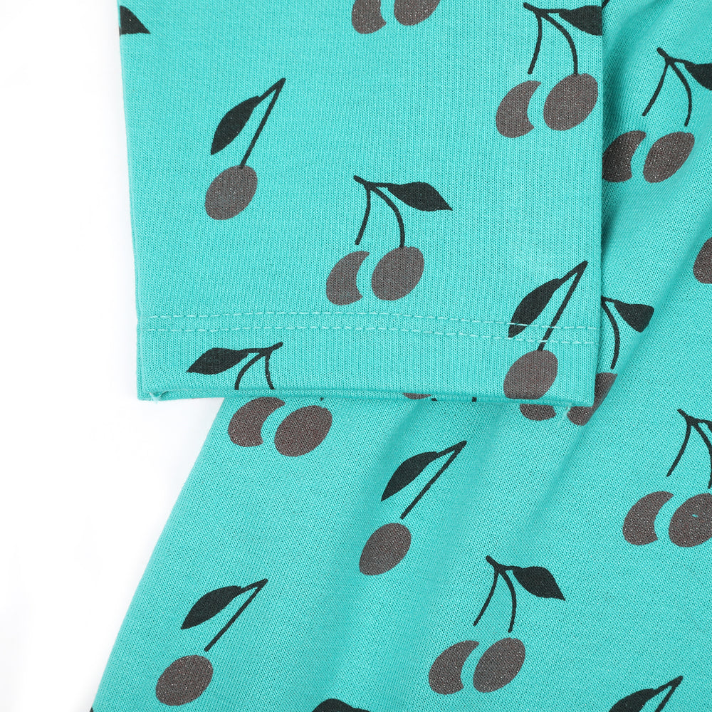 Girls Full Sleeves Frock - Green, Girls Frocks, Chase Value, Chase Value