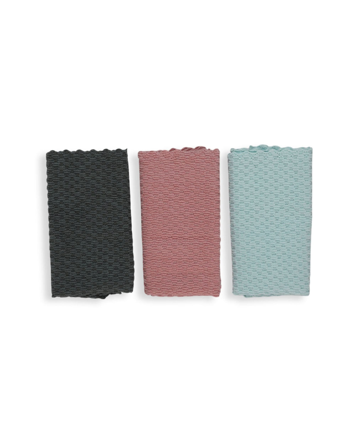 Stripe Clean Towel 3Pcs Set – 30×30 cm - Multi Color, Kitchen Towels, Chase Value, Chase Value