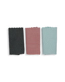 Stripe Clean Towel 3Pcs Set – 30×30 cm - Multi Color, Kitchen Towels, Chase Value, Chase Value