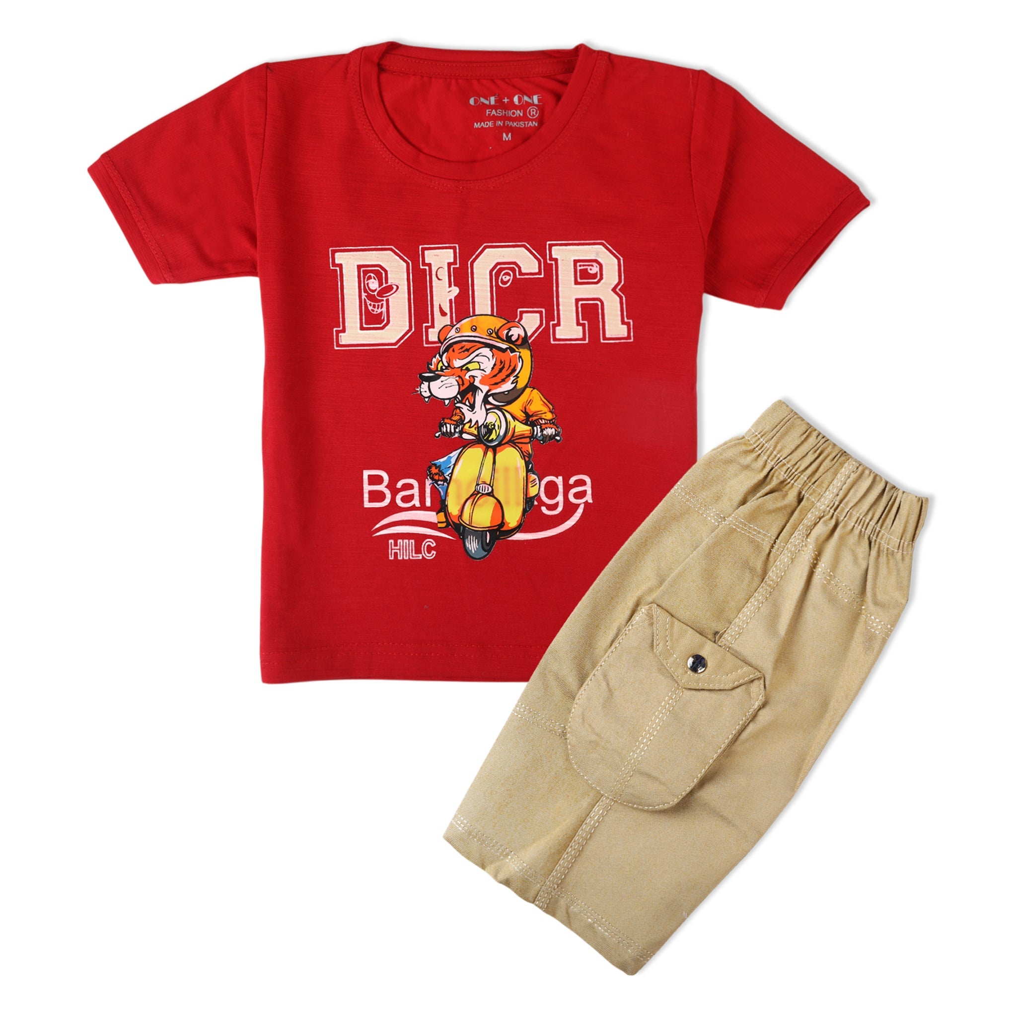 Boys Half Sleeves Suit - Red, Boys Sets & Suits, Chase Value, Chase Value