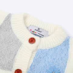 Newborn Girls Full Sleeves Sweater - Blue