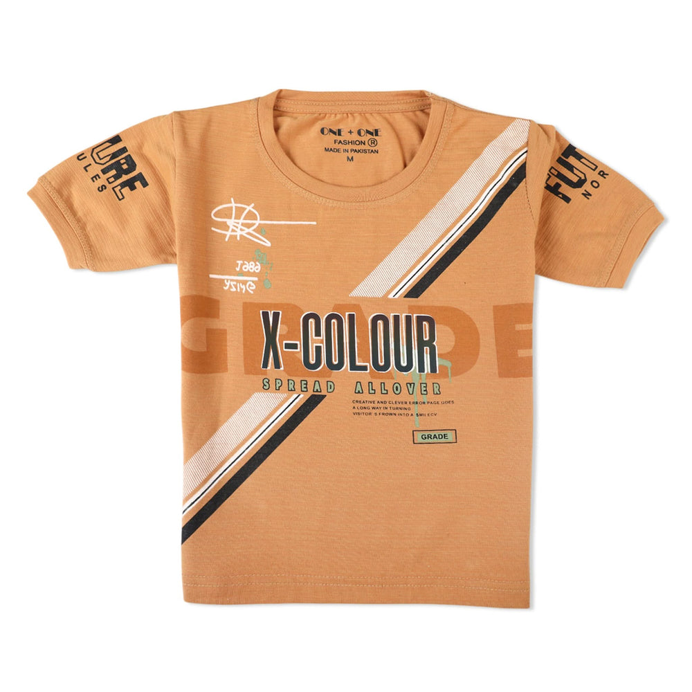 Boys Half Sleeves Suit - Mustard, Boys Sets & Suits, Chase Value, Chase Value
